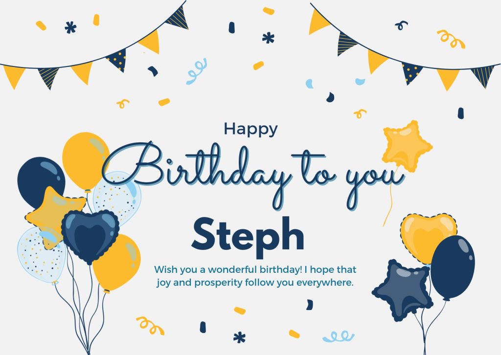 An image wishing steph a happy birthday