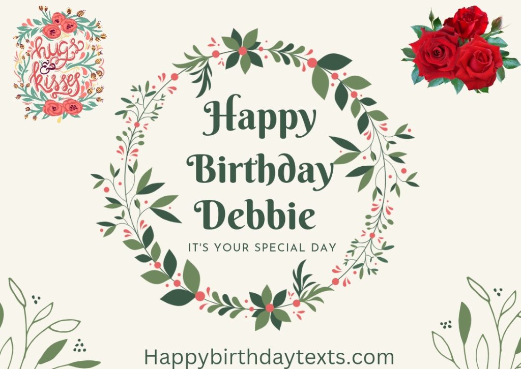 An image wishing Debbie a happy birthday