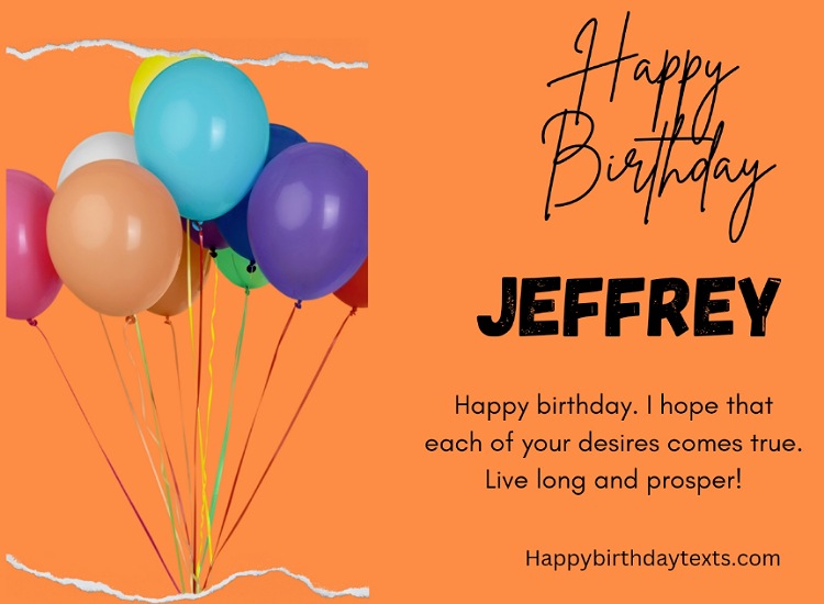 An image wishing Jeffrey a happy birthday