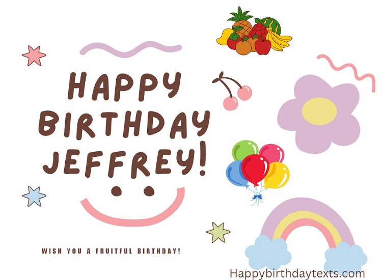 An image wishing Jeffrey a happy birthday