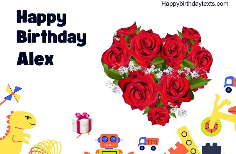 An image wishing alex a happy birthday