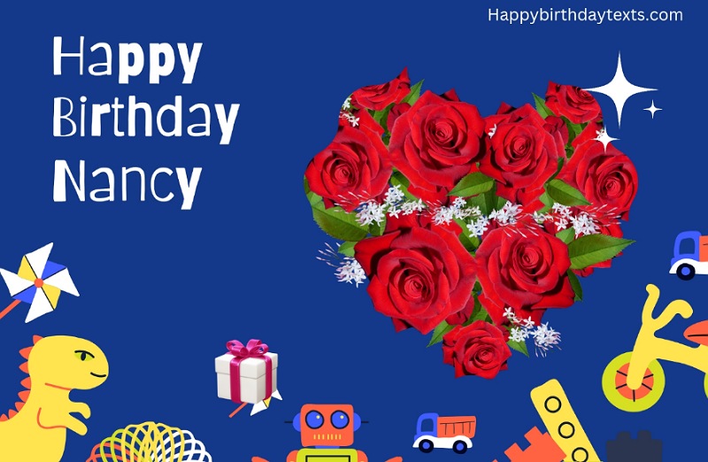 An image wishing Nancy a happy birthday