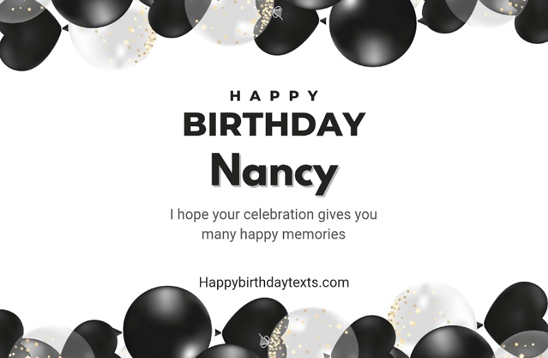 An image wishing Nancy a happy birthday