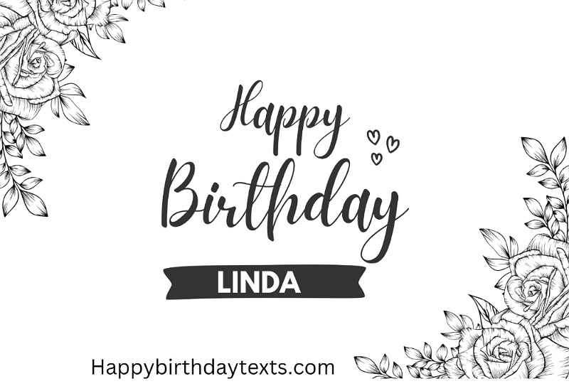 An image wishing Linda a happy birthday