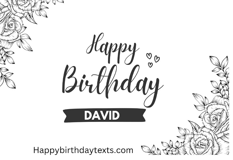 An image wishing David a happy birthday