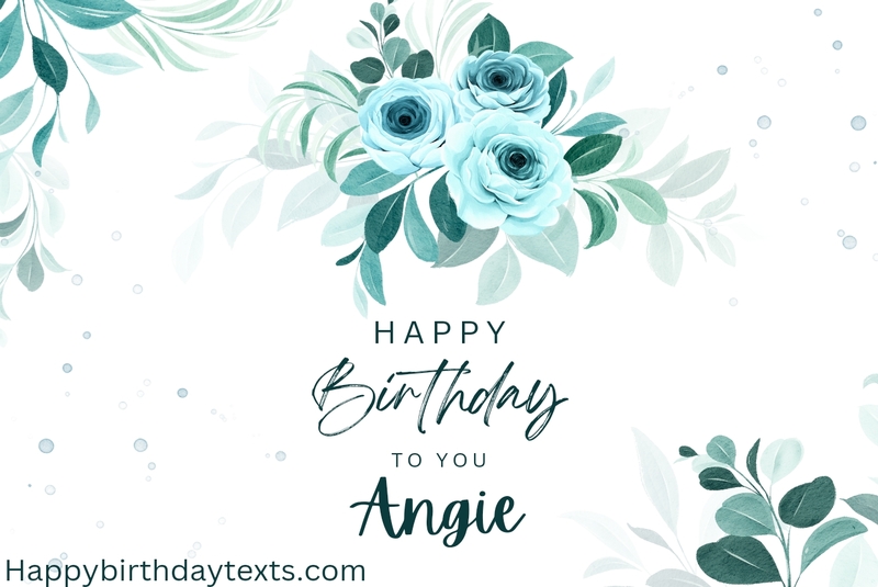 An image wishing Angie a happy birthday