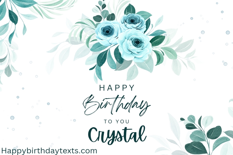 An image wishing crystal a happy birthday