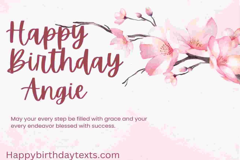 An image wishing Angie a happy birthday