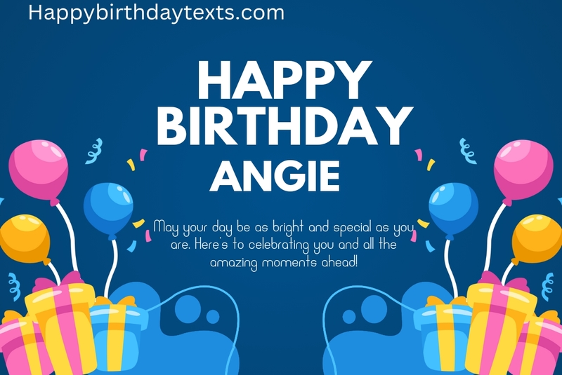 An image wishing Angie a happy birthday