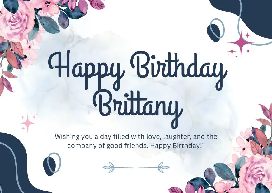 An image wishing Brittany happy birthday