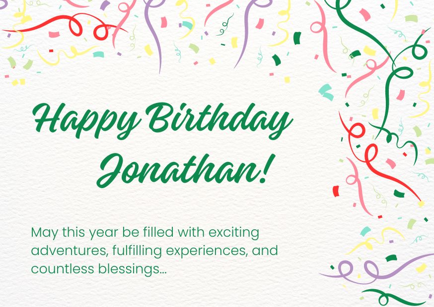 An image wishing Jonathan a happy birthday