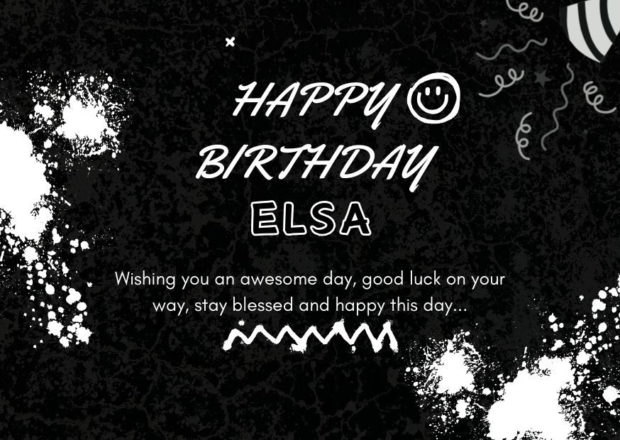 Happy Birthday Elsa