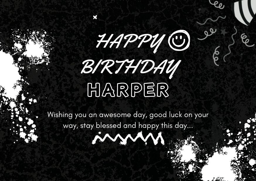 Happy Birthday Harper