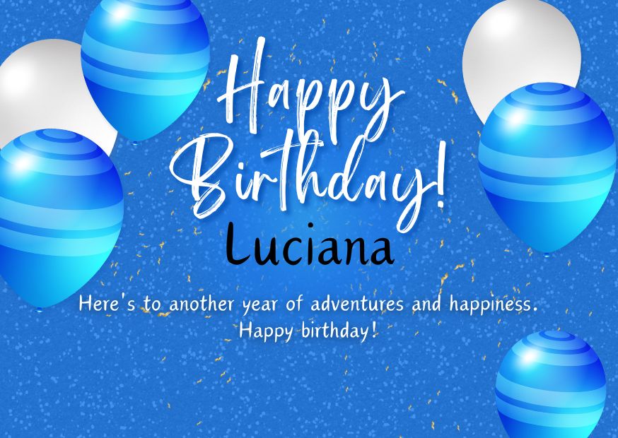 Happy Birthday Luciana