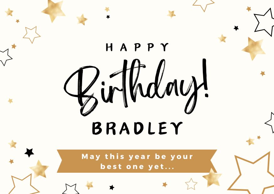 Happy Birthday Bradley