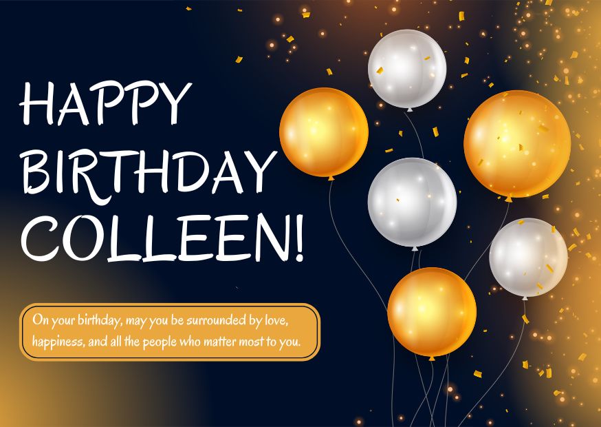 Happy Birthday Colleen