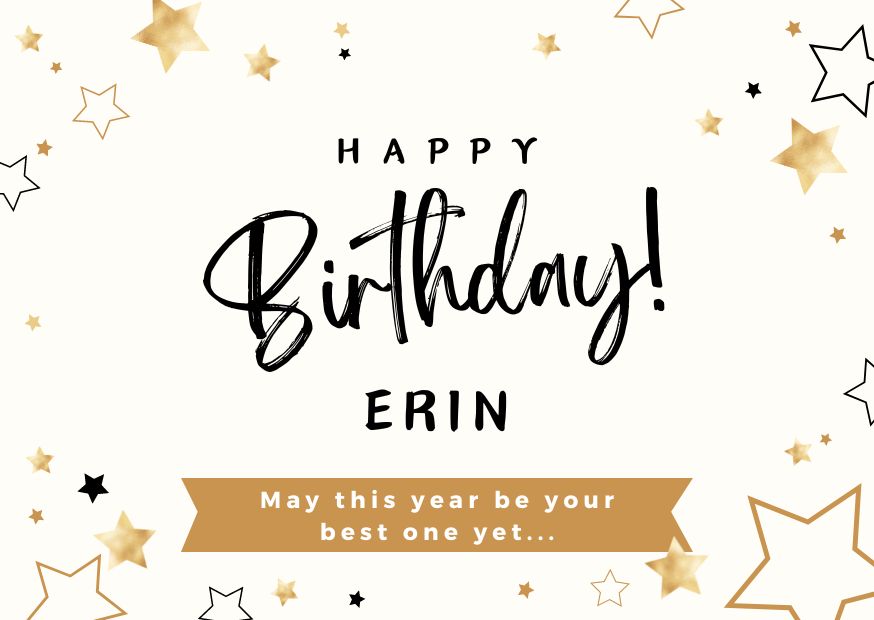 Happy Birthday Erin