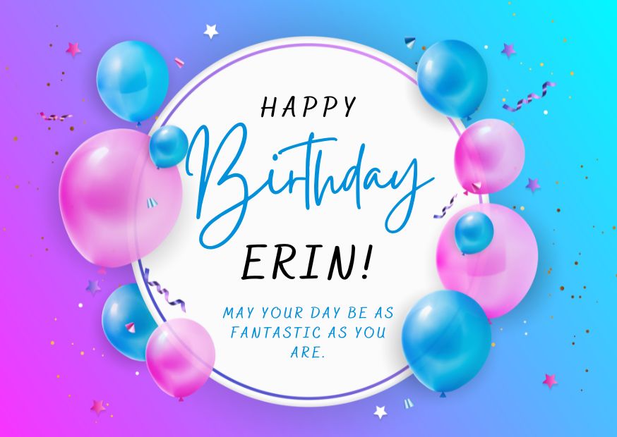 Happy Birthday Erin