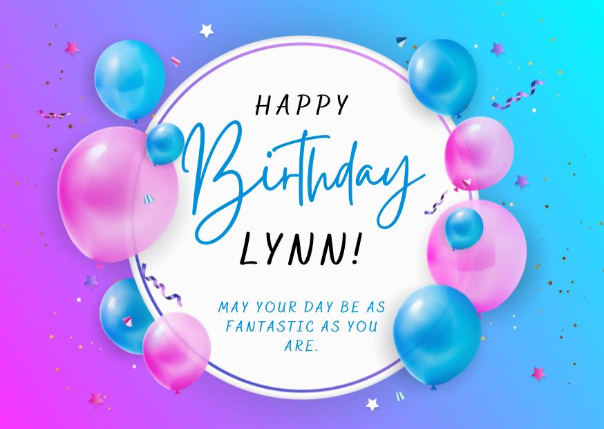 Happy Birthday Lynn