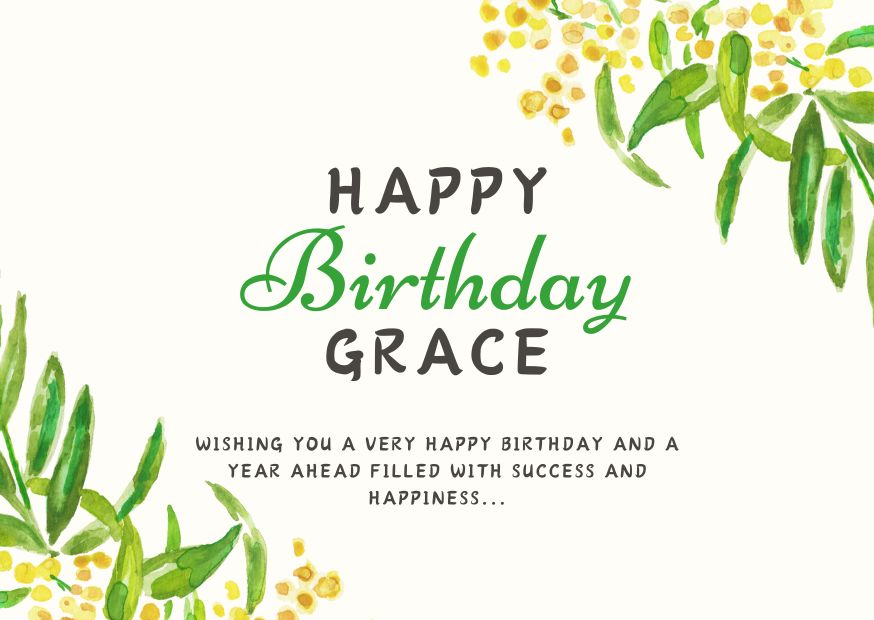 Happy birthday grace