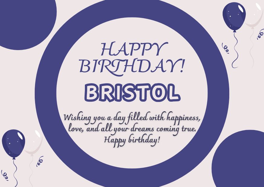 Happy Birthday Bristol Image