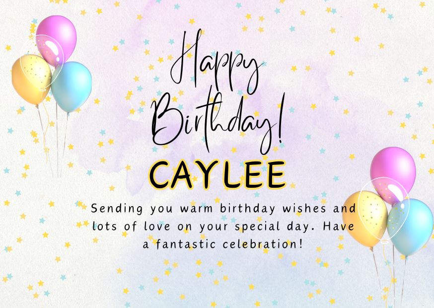 Happy Birthday Caylee Image