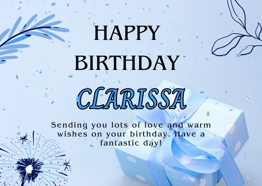 Happy Birthday Clarissa Image