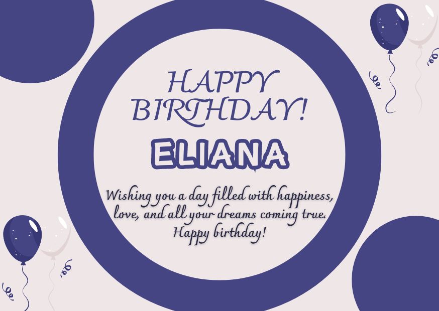 Happy Birthday Eliana Image