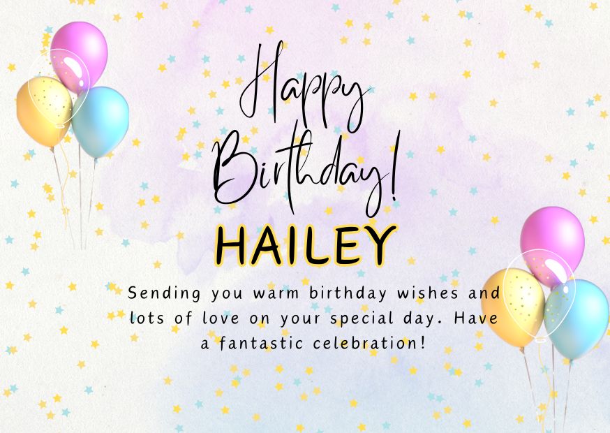 Happy Birthday Hailey Image