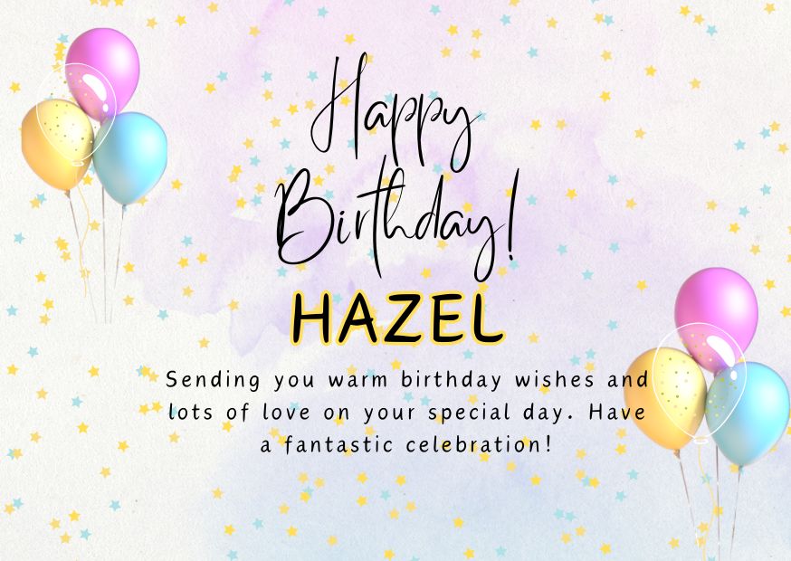 Happy Birthday Hazel Image