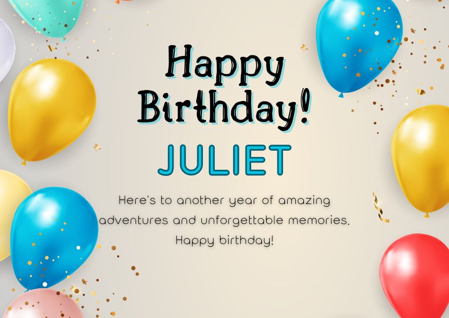 Happy Birthday Juliet Image