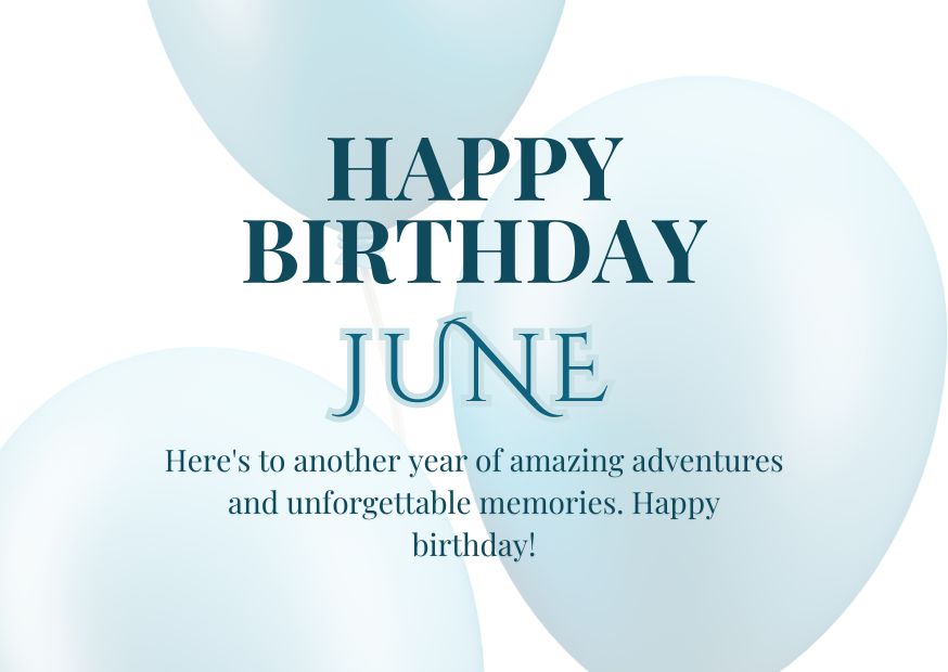 Happy Birthday June Image