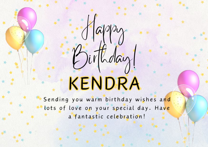 Happy Birthday Kendra Image