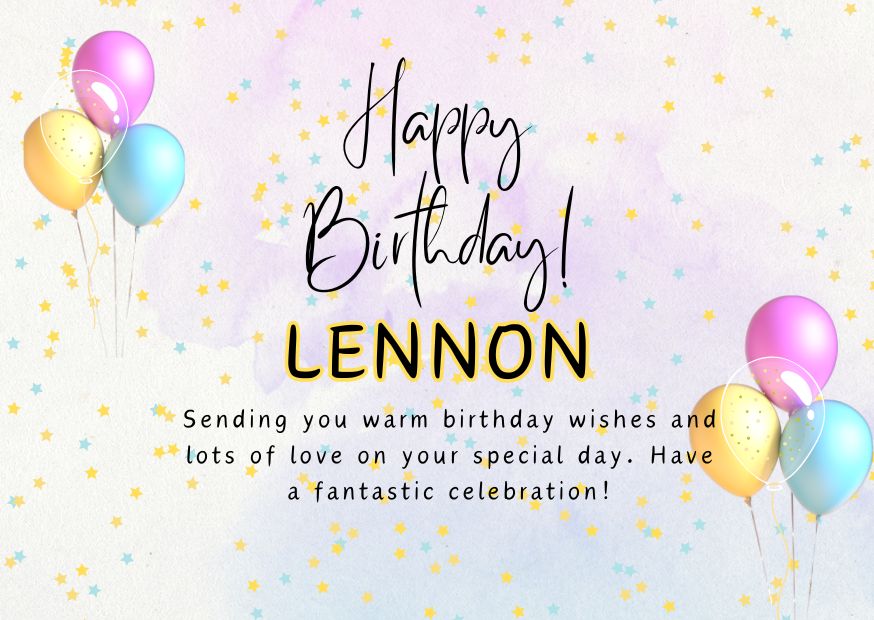 Happy Birthday Lennon Image