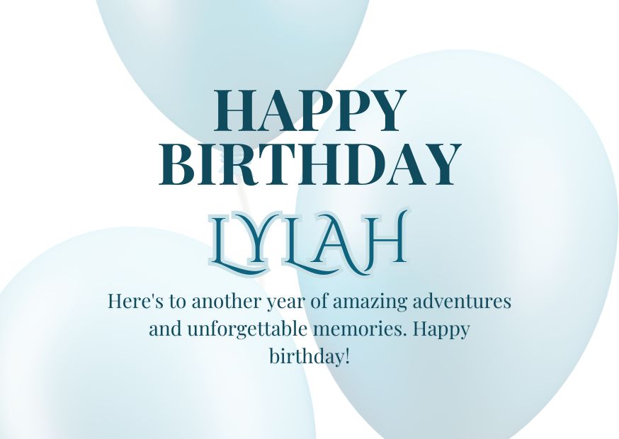 Happy Birthday Lylah Image