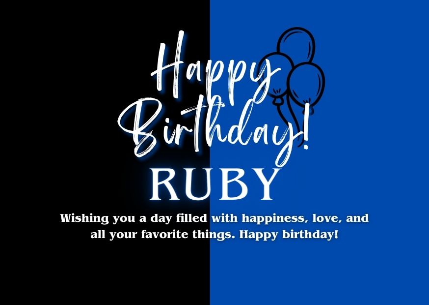 Happy Birthday Ruby Image