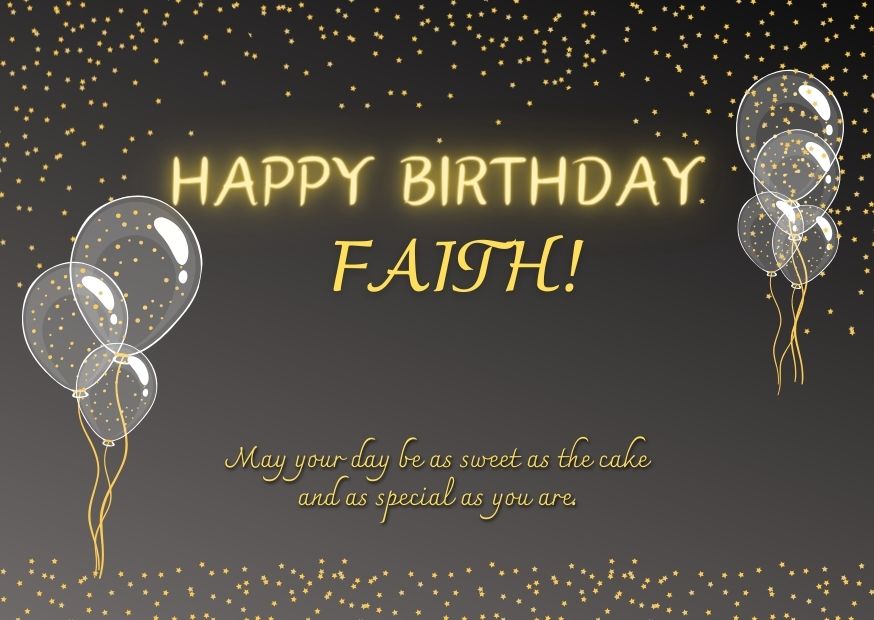 Happy Birthday Faith