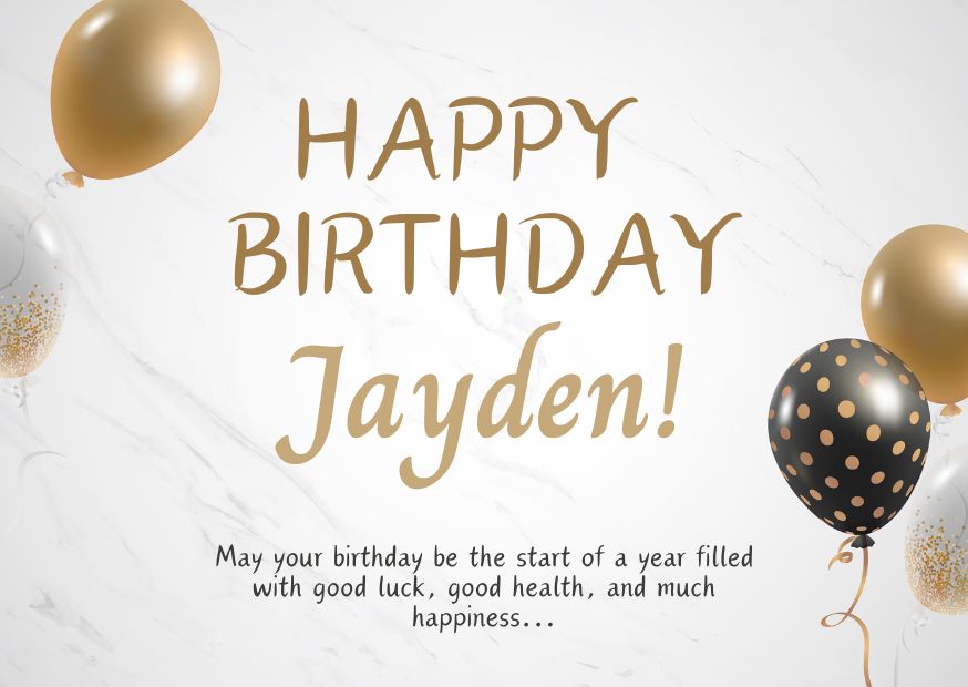 Happy Birthday Jayden