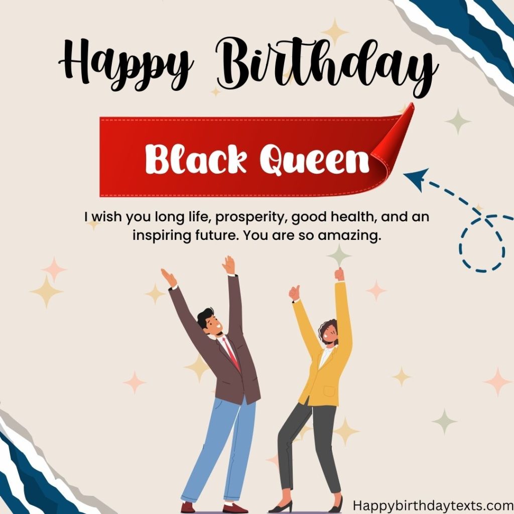 Amazing Happy birthday Black queen image