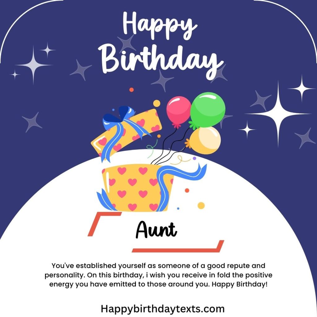 Beautiful Happy Birthday Aunt Image