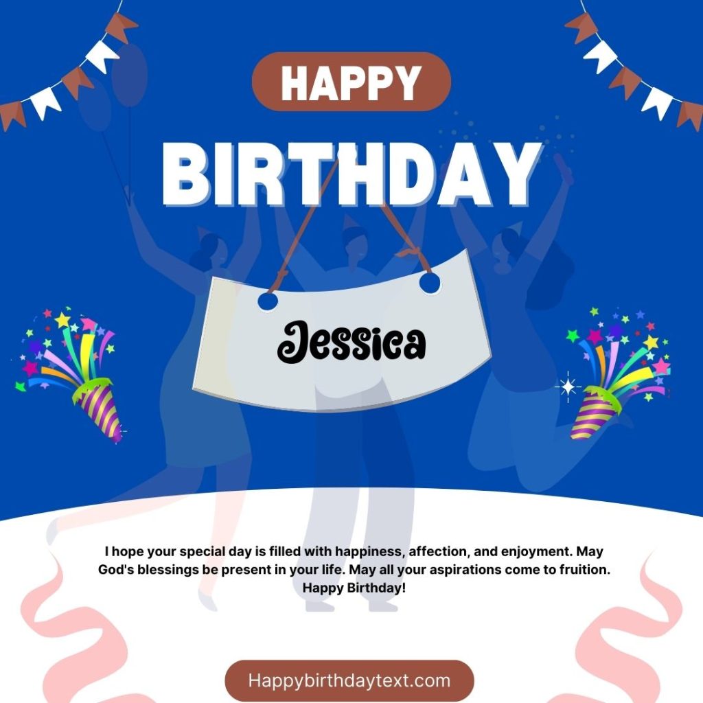 Happy birthday Jessica Image with celebration 5